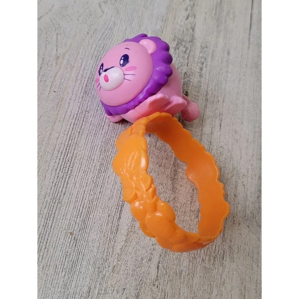 McDonald's pink lion orange ring‎ moose toy figure
